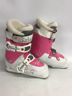 Used Salomon KAVIA SKI BOOTS Girls DH Ski Boot Pink 265 MP - M08.5 - W09.5