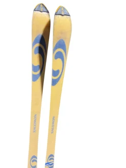 Used Salomon K938 DOWNHILL SKIS Mens Skis Only Orange 160 cm