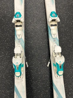Used Salomon KIANA Womens DH Ski/Binding White 158 cm