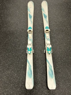 Used Salomon KIANA Womens DH Ski/Binding White 158 cm