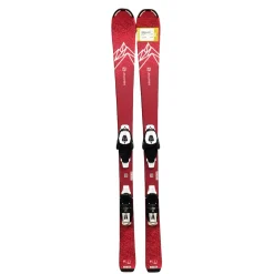 Used Salomon LUX Girls DH Ski/Binding Pink 130 cm
