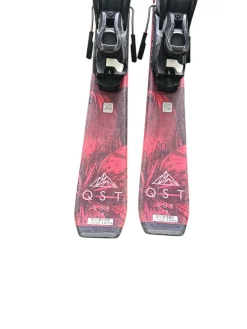 Used Salomon LUX OST W/SALOMON L7 BINDINGS Girls DH Ski/Binding Maroon 130 cm