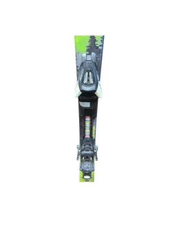 Used Salomon MAX JR 120 Boys DH Ski/Binding Green 120 cm