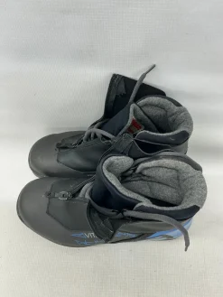 Used Salomon Mens NNN XC Ski Boots Black W 05-05.5 / JR 03.5-04