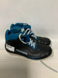 Used Salomon 3.1 Mens SNS XC Ski Boots Black M 09.5 / W 09.5-10