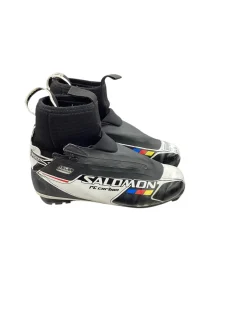 Used Salomon Mens SNS XC Ski Boots Black M 08.5-09 / W 09-09.5