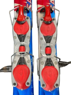 Used Salomon MINIMAX SPACEFRAME Boys DH Ski/Binding Royal Blue 95 cm