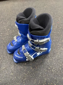 Used Salomon PERFORMA T3 Boys DH Ski Boot Royal Blue 230 MP - J05 - W06