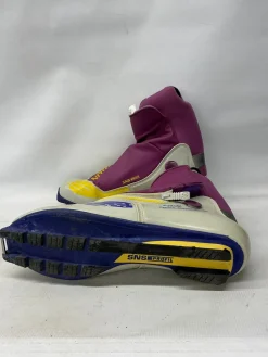 Used Salomon PROFILE EQUIPE Mens SNS XC Ski Boots Purple M 11-11.5