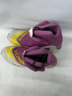 Used Salomon PROFILE EQUIPE Mens SNS XC Ski Boots Purple M 11-11.5