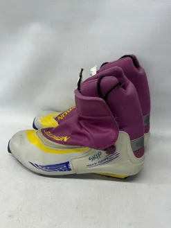 Used Salomon PROFILE EQUIPE Mens SNS XC Ski Boots Purple M 11-11.5
