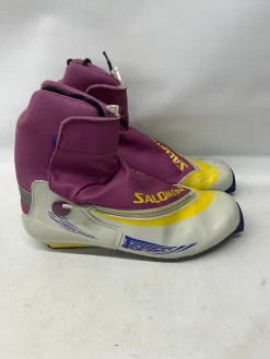 Used Salomon PROFILE EQUIPE Mens SNS XC Ski Boots Purple M 11-11.5