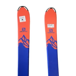 Used Salomon QST MAX JR SKIS Boys DH Ski/Binding Orange 140 cm