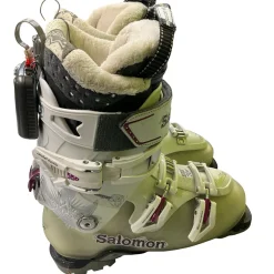 Used Salomon QUEST ACCESS ENERGYZER 70 Womens DH Ski Boot White 255 MP - M07.5 - W08.5