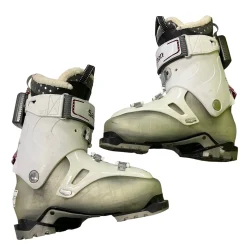 Used Salomon QUEST ACCESS ENERGYZER 70 Womens DH Ski Boot White 255 MP - M07.5 - W08.5