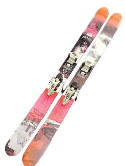 Used Salomon ROCKETTE 115 Womens Downhill Ski/Binding Pink 170 cm