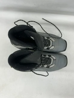 Used Salomon R TOURING Boys SNS XC Ski Boots Grey W 06.5-07 / JR 4.5-05