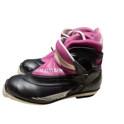 Used Salomon 711SC Womens SNS XC Ski Boots Purple M 07-07.5 / W 08-08.5