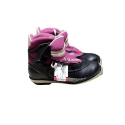 Used Salomon 711SC Womens SNS XC Ski Boots Purple M 07-07.5 / W 08-08.5