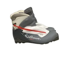 Used Salomon SIAM 7 Womens SNS XC Ski Boots Grey M 07-07.5 / W 08-08.5