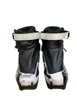 Used Salomon SKIATHALON Boys NNN XC Ski Boots Black W 05-05.5 / JR 03.5-04