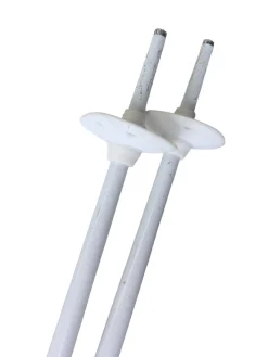 Used Salomon SKI POLES Mens DH Ski Pole White 110 cm / 44 in
