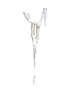 Used Salomon SKI POLES Mens DH Ski Pole White 110 cm / 44 in