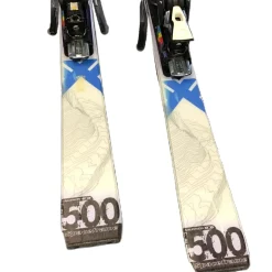Used Salomon 500 SPACEFRAME Mens Skis Only White 150 cm