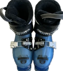 Used Salomon T2 Boys DH Ski Boot Royal Blue 235 MP - J05.5 - W06.5