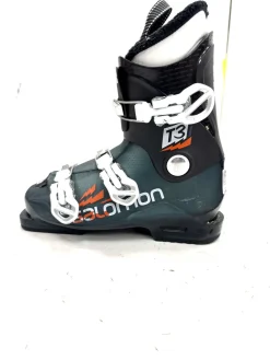 Used Salomon T3 Boys DH Ski Boot Black 245 MP - M06.5 - W07.5