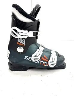 Used Salomon T3 Boys DH Ski Boot Black 245 MP - M06.5 - W07.5