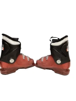 Used Salomon T3 Boys DH Ski Boot Red 220 MP - J04 - W05