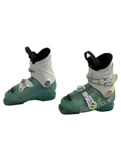 Used Salomon T2 Girls DH Ski Boot Royal Blue 200 MP - Y13.5
