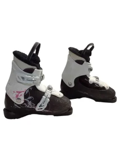 Used Salomon T2 Girls DH Ski Boot White 210 MP - J02
