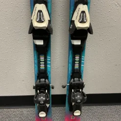 Used Salomon THE LUX JR Girls DH Ski/Binding Pink 110 cm