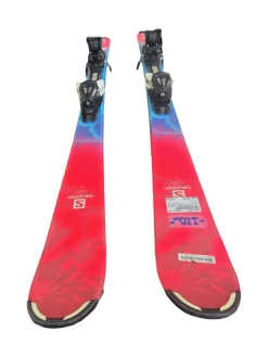 Used Salomon THE LUX JR SKIS 120CM Girls DH Ski/Binding Pink 120 cm