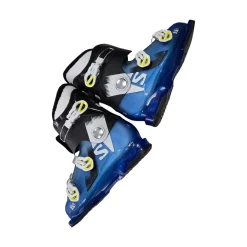 Used Salomon T3 JR SKI BOOTS Boys DH Ski Boot Royal Blue 265 MP - M08.5 - W09.5