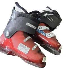 Used Salomon T3 JR SKI BOOTS Boys DH Ski Boot Red 255 MP - M07.5 - W08.5