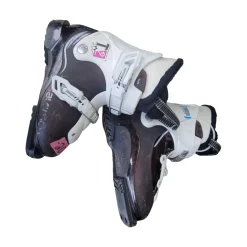 Used Salomon T2 SKI BOOTS 20MP Girls DH Ski Boot White 200 MP - Y13.5