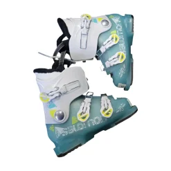 Used Salomon T3 WMNS SKI BOOTS SZ 23.5 Womens DH Ski Boot Turquoise 235 MP - J05.5 - W06.5