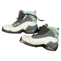 Used Salomon Womens SNS XC Ski Boots Grey M 07-07.5 / W 08-08.5
