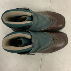 Used Salomon Womens SNS XC Ski Boots Green M 07-07.5 / W 08-08.5