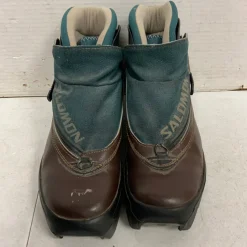 Used Salomon Womens SNS XC Ski Boots Green M 07-07.5 / W 08-08.5