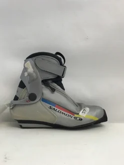 Used Salomon Womens SNS XC Ski Boots Grey W 06 / JR 04-04.5