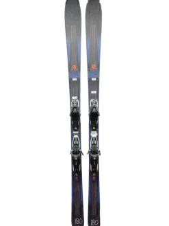 Used Salomon XDR 76 STR Mens Skis Only Navy Blue 180 cm (missing front piece)