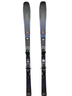 Used Salomon XDR 76 STR Mens Skis Only Navy Blue 180 cm