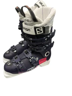 Used Salomon X MAX 70 W Womens DH Ski Boot Navy Blue And Purple 265 MP - M08.5 - W09.5