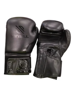 Used Sanabul Boxing Gloves Black Senior