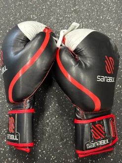 Used Sanabul Boxing Gloves Black Senior