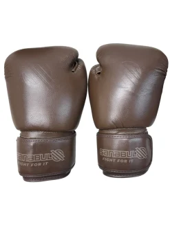 Used Sanabul Boxing Gloves Brown LG
